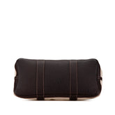 エルメス ガーデンパーティPM トートバッグ ハンドバッグ ナチュラル マロン トワルアッシュ レザー レディース HERMES 【中古】